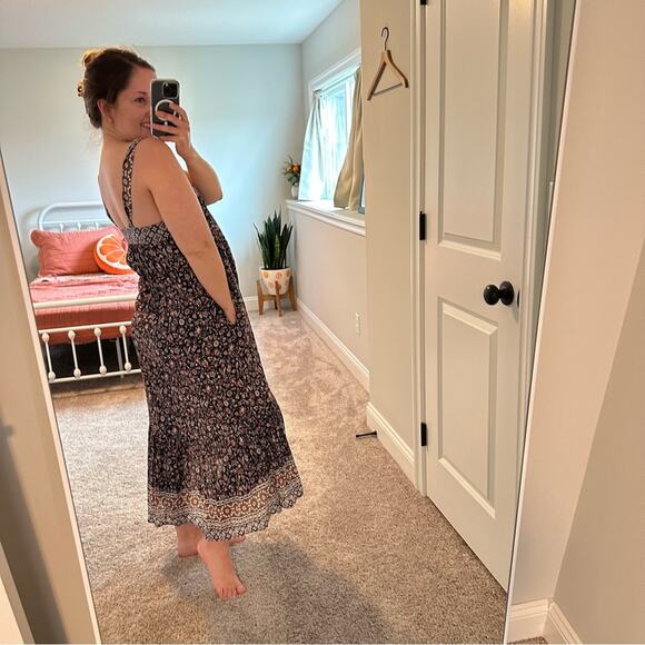 Xirena Printed Cotton Maxi Dress Small - Picture 3 of 11